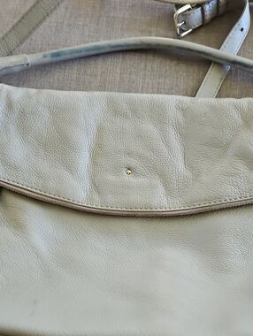 kate spade leather crossbody bag in light gray